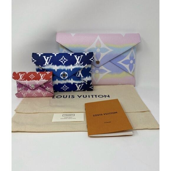 NEW Louis Vuitton Pochette Set Kirigami Escale Tie-Dye Giant Monogram - Picture 4 of 10